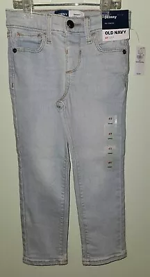 Old Navy Girls 4T Skinny Light Wash Jeans Adjustable Snap Waist Faux Fly #42523 • $12.50