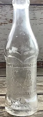 Rare Antique Roundup Montana Bottling Works 7 Ounce Bottle Native Indian Head • $30