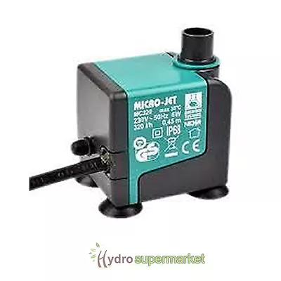 £16.95 • Buy Newa Micro Jet 320 Oxy Water Pump ( Mc 320 Oxy ) Hydroponics N-f-t Aquarium