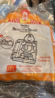 Beauty N Beast Cogsworth Container Happy Meal Mcdonald Unopened New 2002 • $19.99