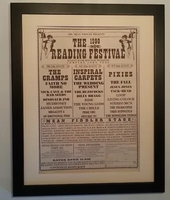 £69.95 • Buy Reading Festival*1990*cramps*pixies*original*poster*ad*framed*fast World Ship