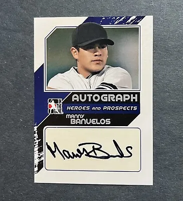 2011 ITG Heroes And Prospects Close Up Silver /190 Manny Banuelos #A-MB2 Auto • $7