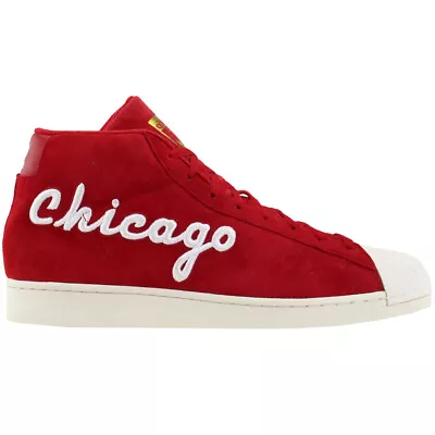 Adidas Pro Model High Top  Mens Red Sneakers Casual Shoes FV4485 • $44.99