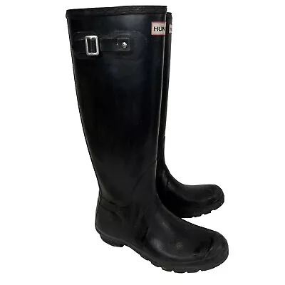 Hunter Boots Original Tall Wellies Wellingtons Rubber Waterproof Men’s Size 7 • $73
