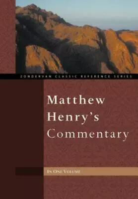 Matthew Henry's Commentary One Volume By Henry Matthew  Hardcover • $7.74