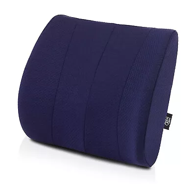 Medium Back Pillow For Lumbar Support | Memory Foam Cushion For Back Pain -Blue • $19.99