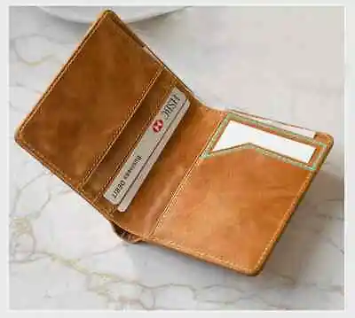 £11.59 • Buy 🔥Mens Ultra Slim Leather Wallet RFID Blocking Credit Card Holder  💳 🔥