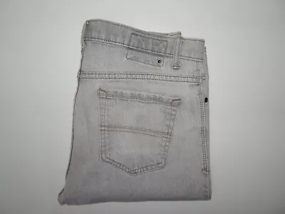 Marks & Spencer M&S Mens Jeans W34 L33 Regular Straight Grey Stretch Denim • £9.99