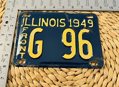 1949 Illinois TRUCK License Plate ALPCA Garage Decor AACA G96 Low Number • $120