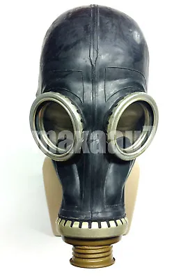 Vintage Soviet Black Gas Mask GP-5 Gas Mask Gp5 Black SIZE 0 XS Gasmask Gp5 • $15.99
