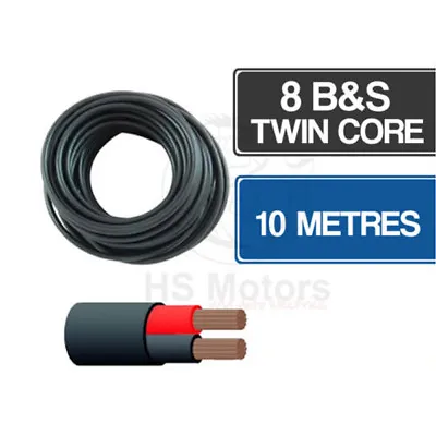 8 B&S Twin Core Cable 10 Metre Length • $67
