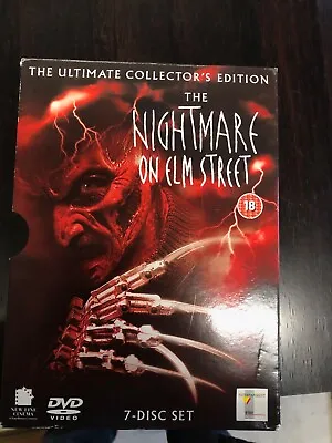 A Nightmare On Elm Street 7 Disc DVD Box Set The Ultimate Collection 1-7 • £12