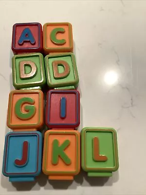 Vtech Sit To Stand Alphabet Train Replacement Letter Blocks Lot Of 9 • $16.99