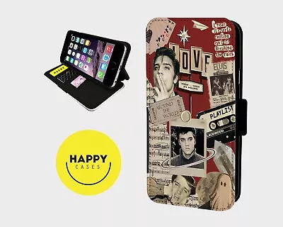 ELVIS BEAUTIFUL MONTAGE - Faux Leather Flip Phone Case Cover - IPhone/Samsung • £9.67