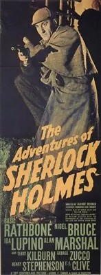 Sherlock Holmes Basil Rathbone Vintage Movie Poster Print • $6.49