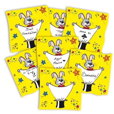 16  RABBIT SMART MESSAGE SILK Mark Pen Customize Sign Word Bunny Magic Trick • $16.89