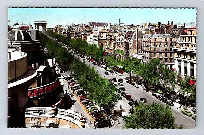 Paris-France Champs Elysees Theater Shopping District Vintage Card Postcard • $7.99