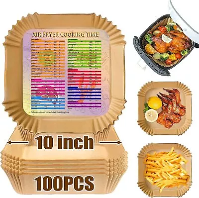 Air Fryer Liners Square 10 Inch Large Disposable Paper 10 Square  • £21.76