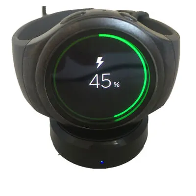 Wireless Charging Dock Charger Stand For Samsung Galaxy Gear S3 Frontier Watch • £7.97