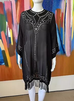 Isabel Marant Etoile Size 38 FR Super Oversized Sack Dress Black Viscose Coverup • $60