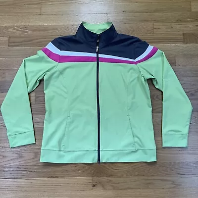 Women's Made For Life Light Weight Jacket Size Large Green Black Pink White • $14