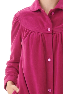 $79.95 • Buy Ladies Givoni Cranberry Long Length Button Dressing Gown Bath Robe (GB86)
