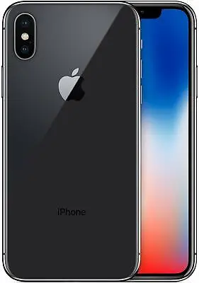 Apple IPhone X 64GB Space Gray Factory Unlocked 4G LTE IOS-Excellent Condition • $159