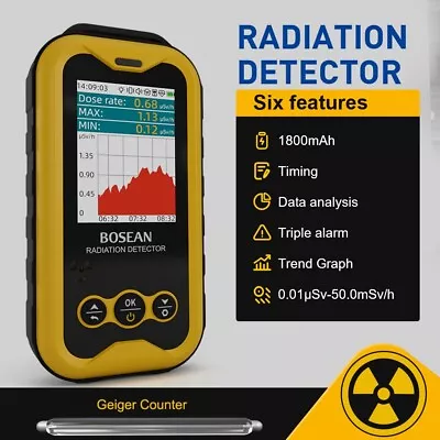 FS-5000 Nuclear Radiation Detector Radiation Survey Meter For X Beta Gamma Ray • $110