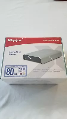 Maxtor External Hard Drives USB 1.1 & 2.0 7200 RPM 80 GB  • $129.95