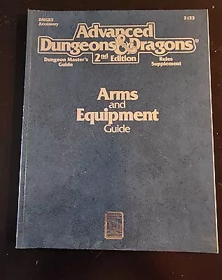 TSR Advanced Dungeons And Dragons 2nd Edition Arms And Equipment Guide 2123 • $24.99