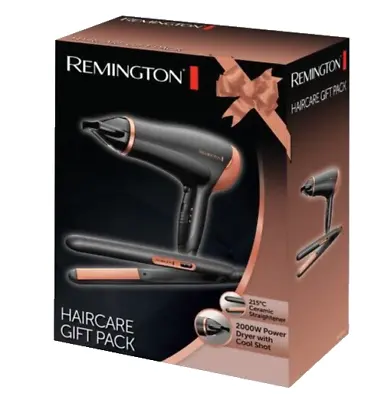 Remington Hair Care Gift Set  Ceramic Hair Straighteners And 2000 W  Hair Dryer • £32.99