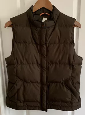 J Crew Women’s Medium Down Puffer Vest Full Zip/ Snap Pockets • $19.95