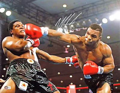 Mike Tyson Authentic Signed 16x20 Vs Trevor Berbick Photo Autographed BAS • $89.99