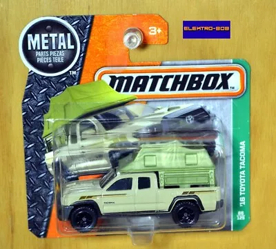 Matchbox '16 Toyota Tacoma Camper [Tan/Green] - New/Sealed/XHTF [E-808] • $34