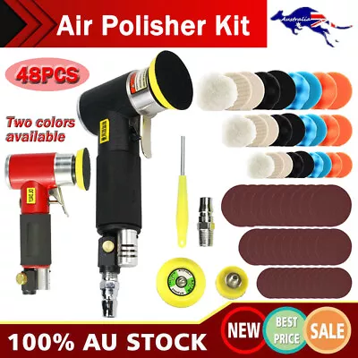 1 /2 /3  Mini Air Polisher Kit Dual Action Air Orbital Sander For Car Body Work • $69.99