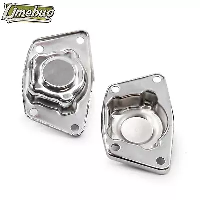 Classic Beetle / Ghia Swing Axle Chrome Torsion Bar Spring Plate Covers Pair VW • $29.33