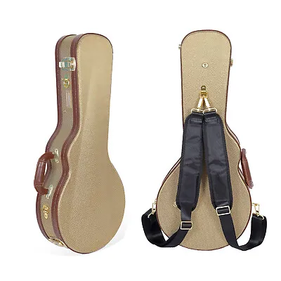 Crossrock F-style Mandolin Hard Case With Fabric Shell Vintage Hard Guitar Case • $147.99