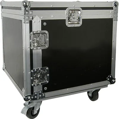 19  8U Equipment Rack With Wheels Patch Panel Mount Case PA DJ Mixer Amp Audio • £469.99