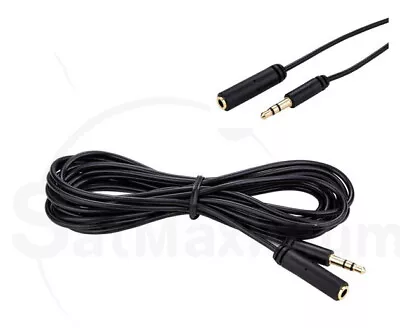 3.5mm 25ft Audio Male To Female Extension Cable  Stereo Headphone AUX Slim Cord • $4.69