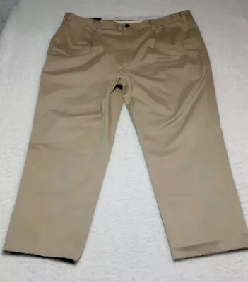 Orvis Pleated Front Straight Leg Tan Khaki Chino Pants Men's Size 42x29 • $22.50