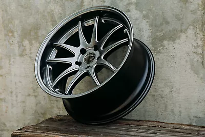 Aodhan DS02 18x9.5 +30 5x114.3 Hyper Black Veloster Lancer Mazda3 ILX Civic WRX • $899