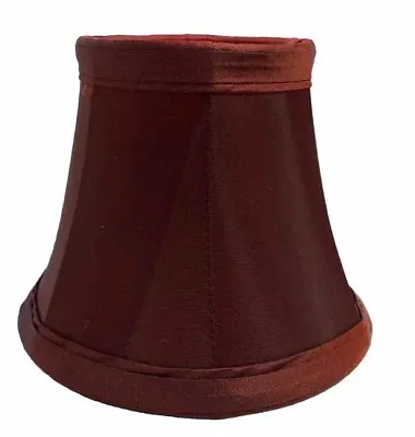 New Mini Lamp Shade Chandelier Burgundy 5  Clip-On Bell • $6