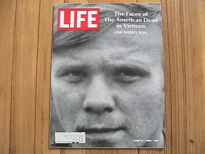 Life Magazine June 27 1969 American War Dead In Vietnam One Week 242 Of Them • $39.95