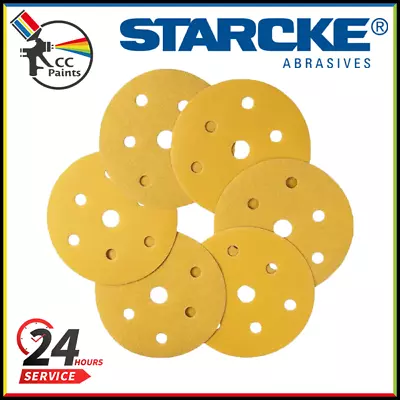 Starcke Orbital Sanding Discs Sandpaper Hook & Loop Pads - 150mm / 6 Inch • £3.99