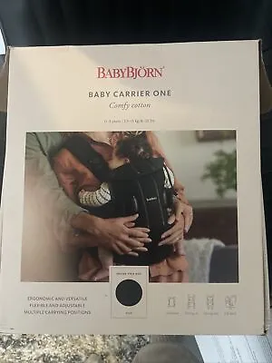Baby Bjorn Baby Carrier One Black Cotton • £90