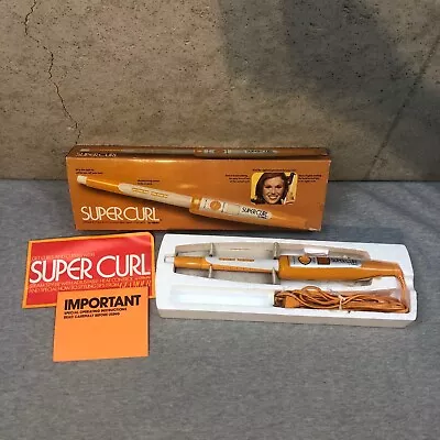 Vintage 70s Gillette Supercurl Steam Styler Curling Iron New Open Box SW-2 • $31.99