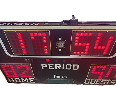 VINTAGE BASKETBALL Scoreboard By FairPlay 60” X  36” X 9” Not All Functions Work • $1500