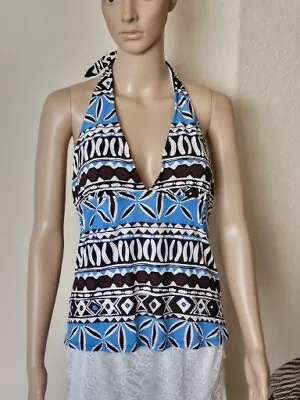 La Blanca Multicolor  Tankini Top Halter Size M Please Read The Measurements • $15.98