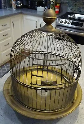 Nice Antique HENDRYX Brass Bird Cage Beehive Style • $76.49