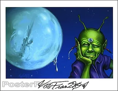 Von Franco Von Alien Signed Print Von Dutch Pinstripe Lowbrow Painting Asimov • $25